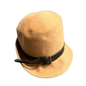 Vintage Wool Camel Hat Superbe-felt Henry Dollar New York Union Made 1960s